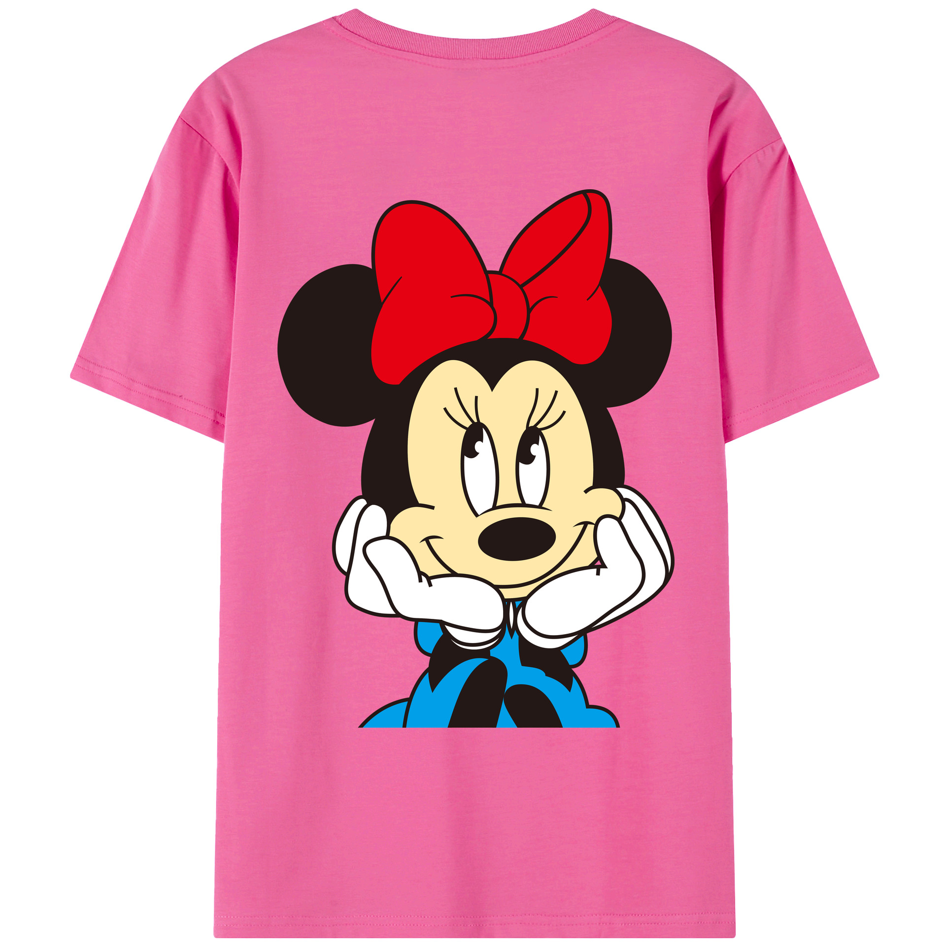 （画像用） ミッキーマウス Mickey Mouse レディース半袖Tシャツ(バックプリント)